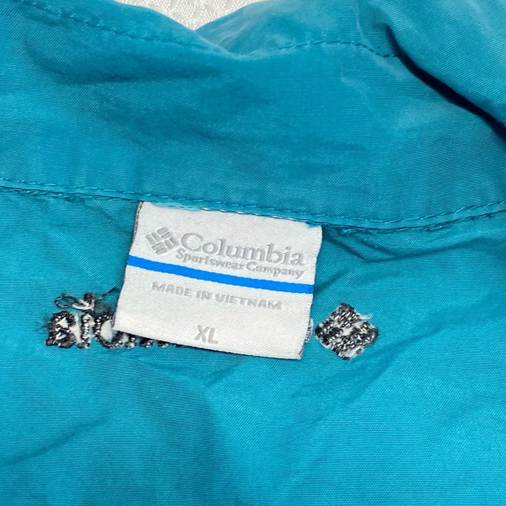 Vintage Columbia teal Full zip vest size extra large - Picture 6 of 13